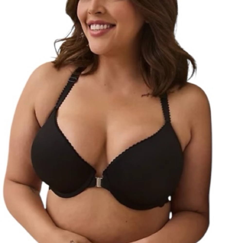 Torrid Push-Up Lace Racerback Bra Black Sz 44DD